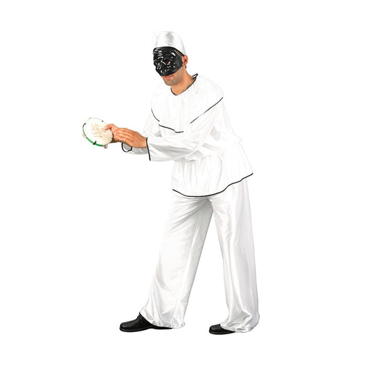 Costume Pulcinella Adulto Tg S a XL