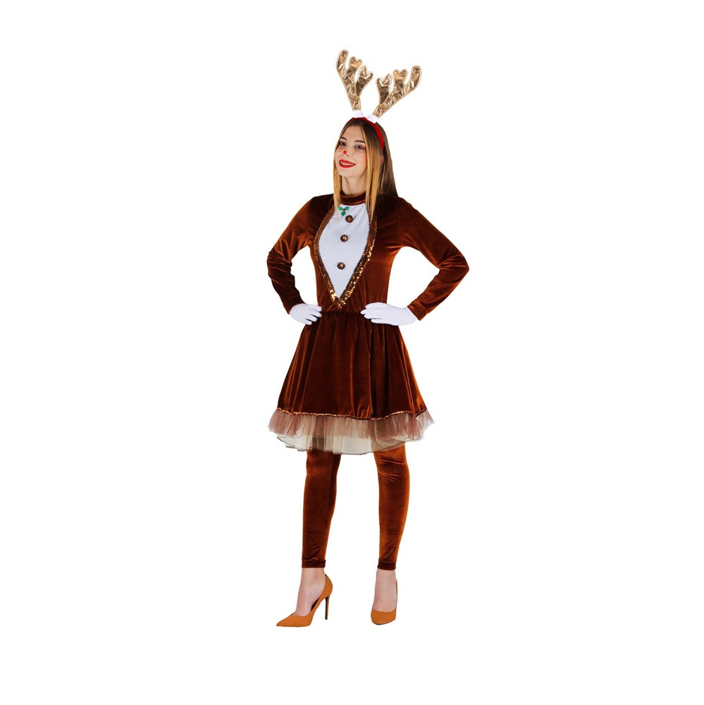 Costume Renna di Natale adulto Tg S a L