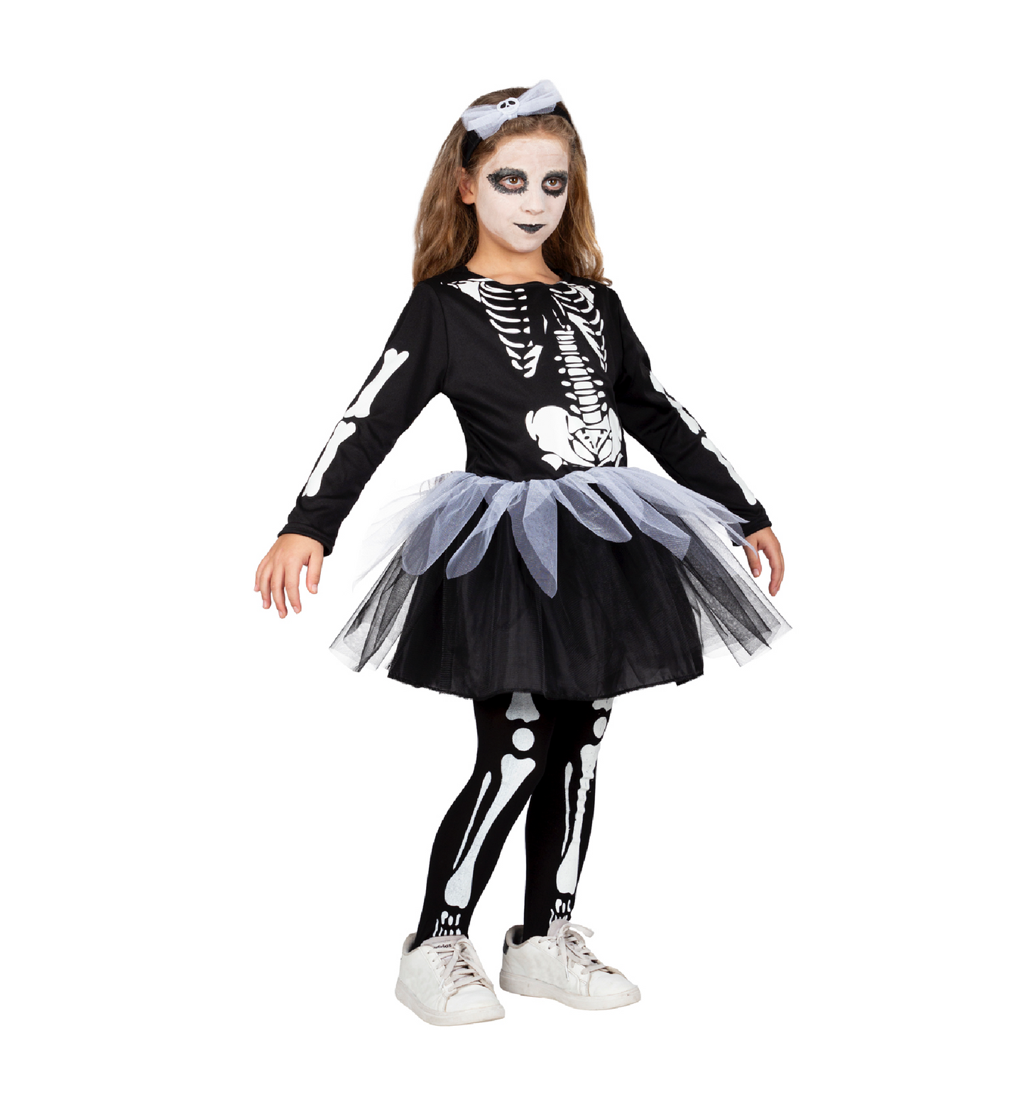 Costume Scheletrina Tg 3/4anni a 11/12anni