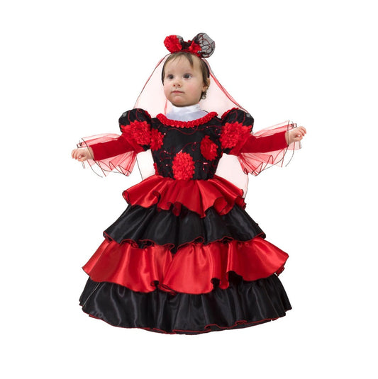 Costume Spagnola Neonato Tg 13/18mesi a 25/36mesi