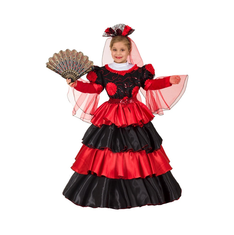 Costume Spagnola Tg 3/4anni a 5/6anni
