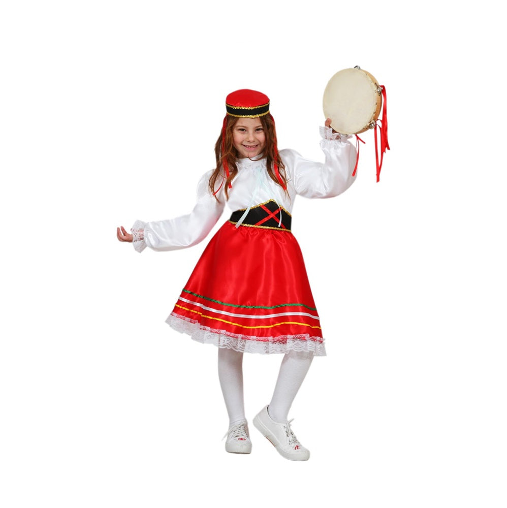 Costume Tarantella Bambina tg 5/6 anni a 12/13anni