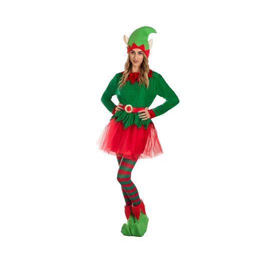 Elfetta di Babbo Natale Adulto Tg S a XL