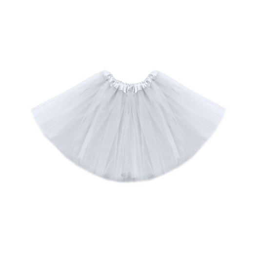 Gonna Tulle Bianca Adulto