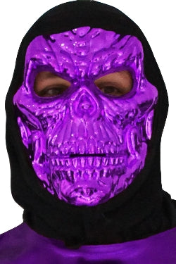 Maschera Teschio metallizzata Taglia Unica