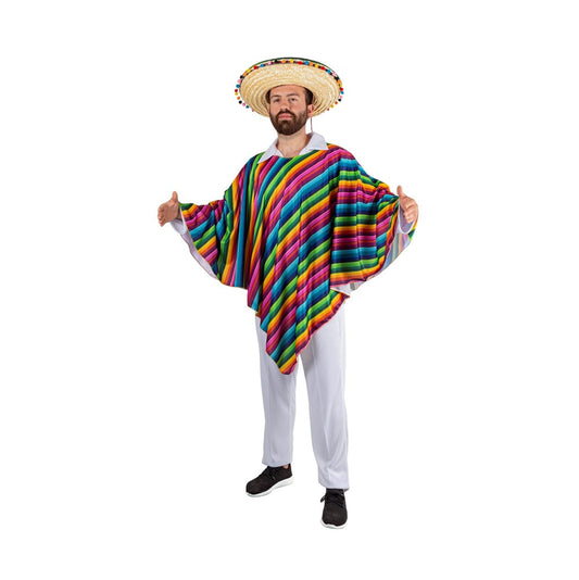 Poncho Messicano Texano Adulto Tg U