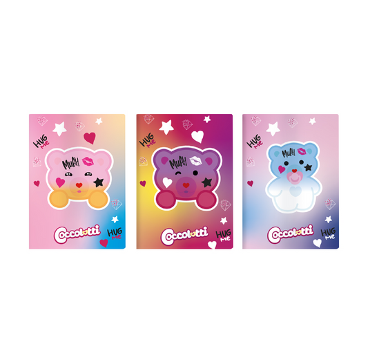 Quaderno A4 Coccolotti Love&Tell Fluo - 10mm
