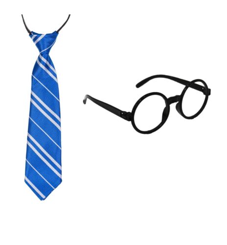 Set mago Cravatta Bacchetta Occhiali Scopa mago strega (Scegli il Kit)