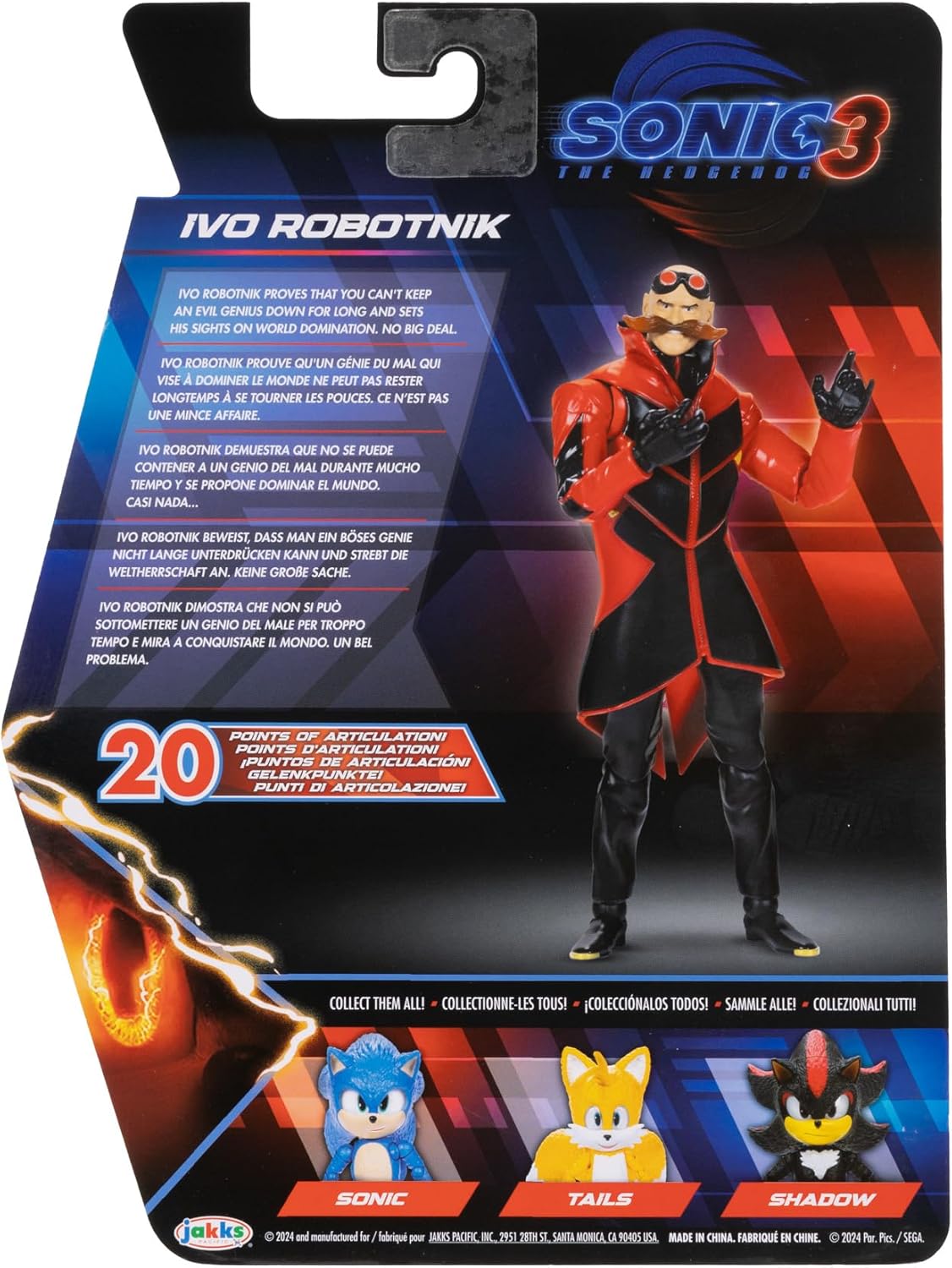 Sonic Personaggio Artcolato Ivo Robotnik