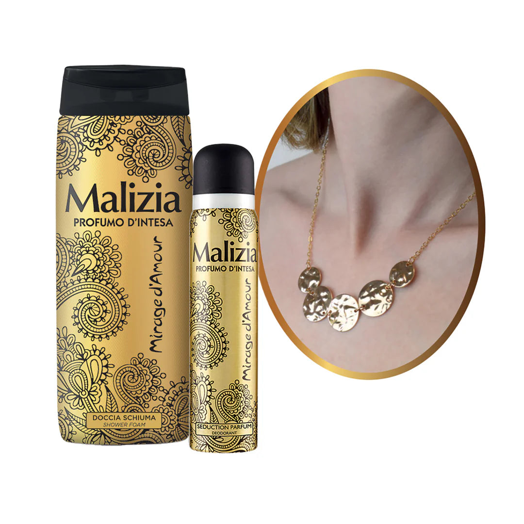 Profumo d’Intesa Mirage Cofanetto – Shower Gel 300ml + Deo 100ml + Collana