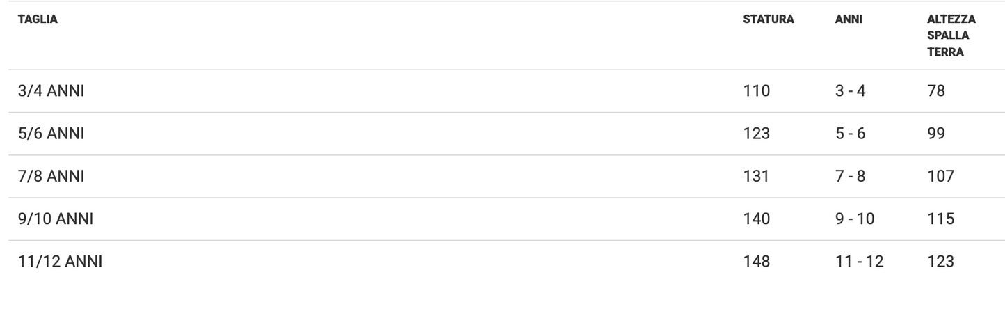 Costume Maria Bambina Tg 3/4anni a 11/12anni