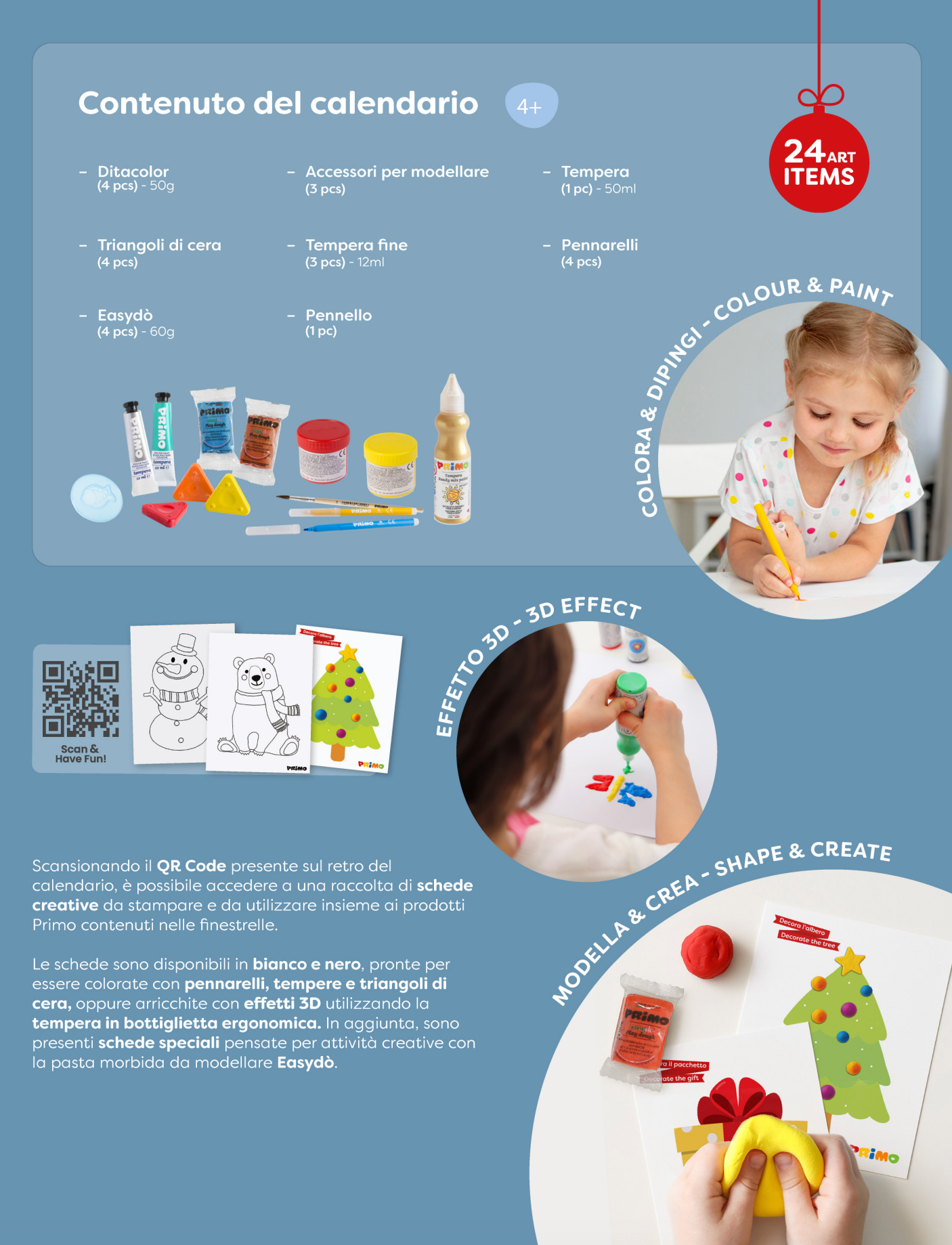 Calendario dell'Avvento Primo 2025 - Calendario per Bambini