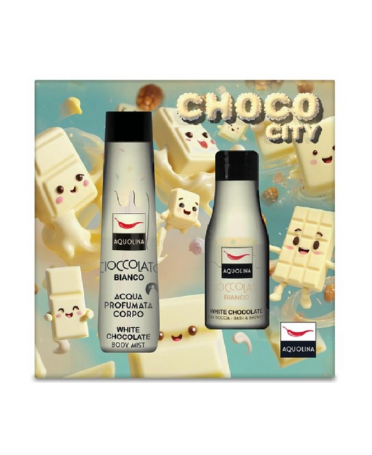 Choco City Cioccolato Bianco – Confezione Regalo Acqua Profumata + Shower Gel