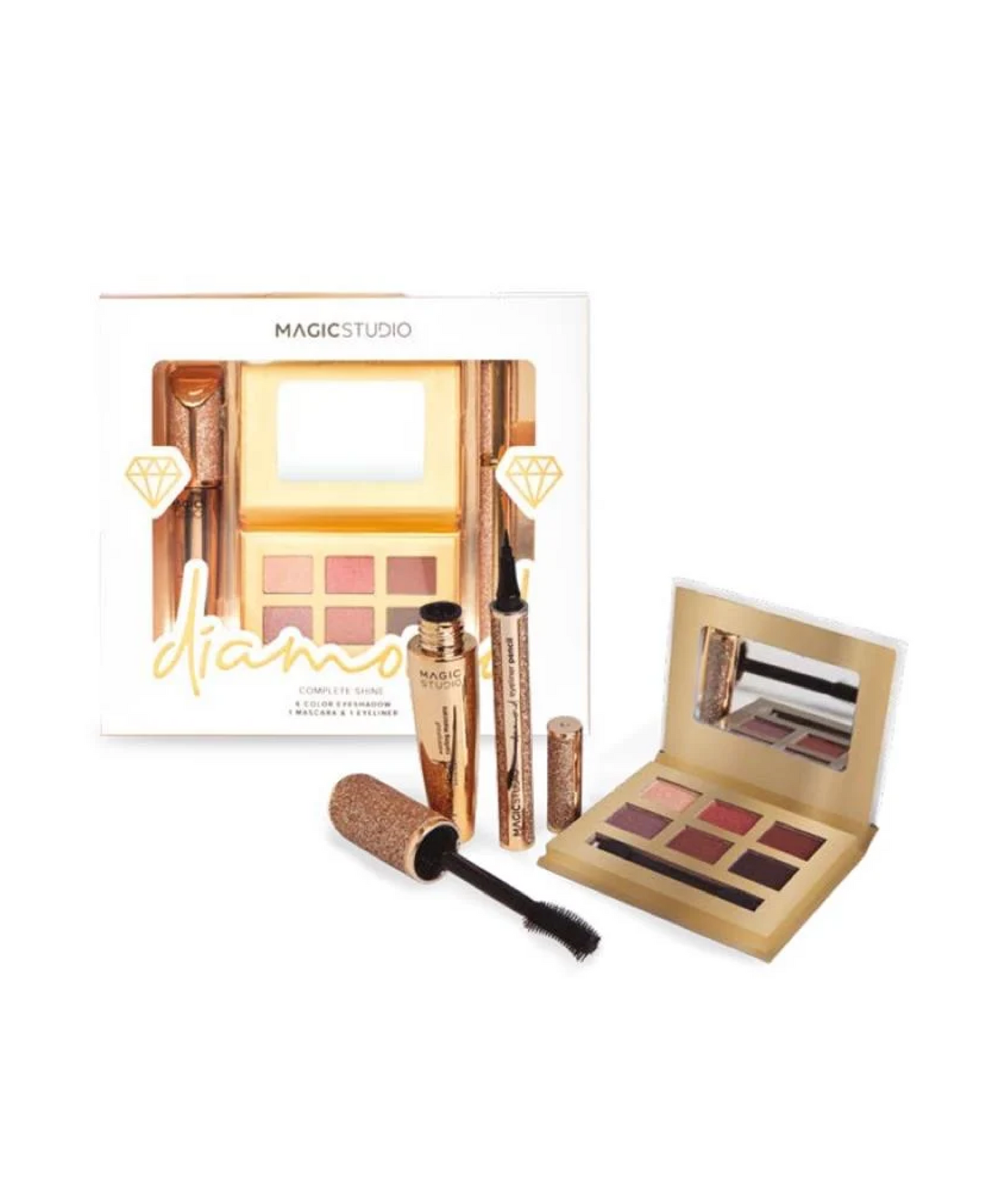 Cofanetto Diamond Complete Shine – Palette Ombretti + Mascara + Eyeliner