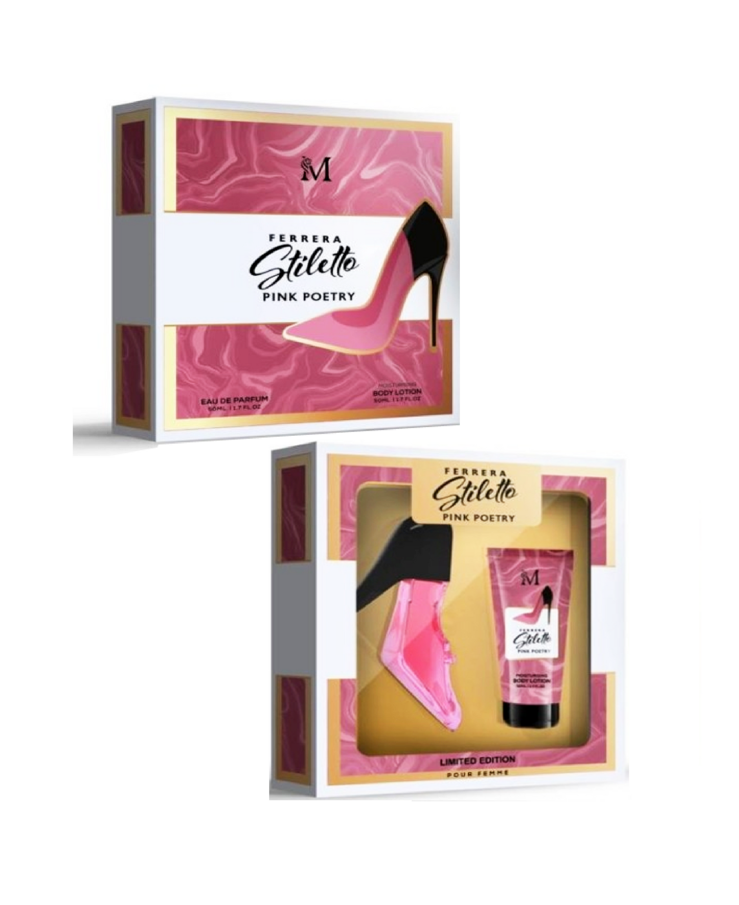 Cofanetto Ferrara Stiletto Pink Donna EDP + Body Lotion