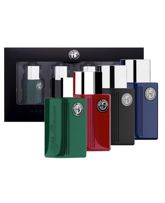 Alfa Romeo Cofanetto – 4 x EDT 15ml (Red, Black, Blue, Green)