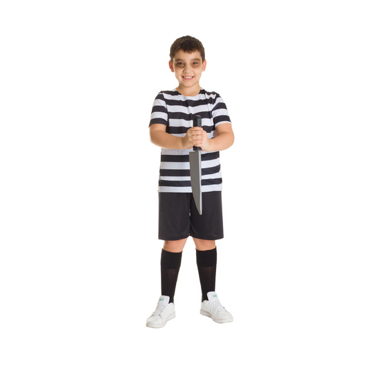 Costume Giovedì Addams bambino Tg 3/4 a 11/12anni