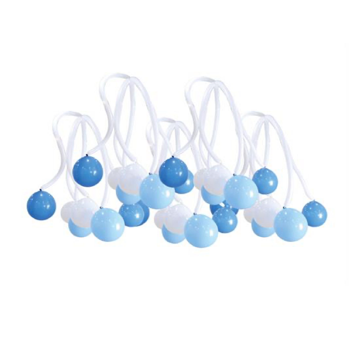 Set palloncini bianco e azzurro 60pz.
