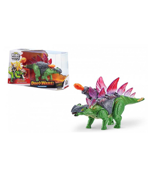 Robo Alive Dino Wars Stegosaurus – Stegosauro Robotico con Suoni & Luci