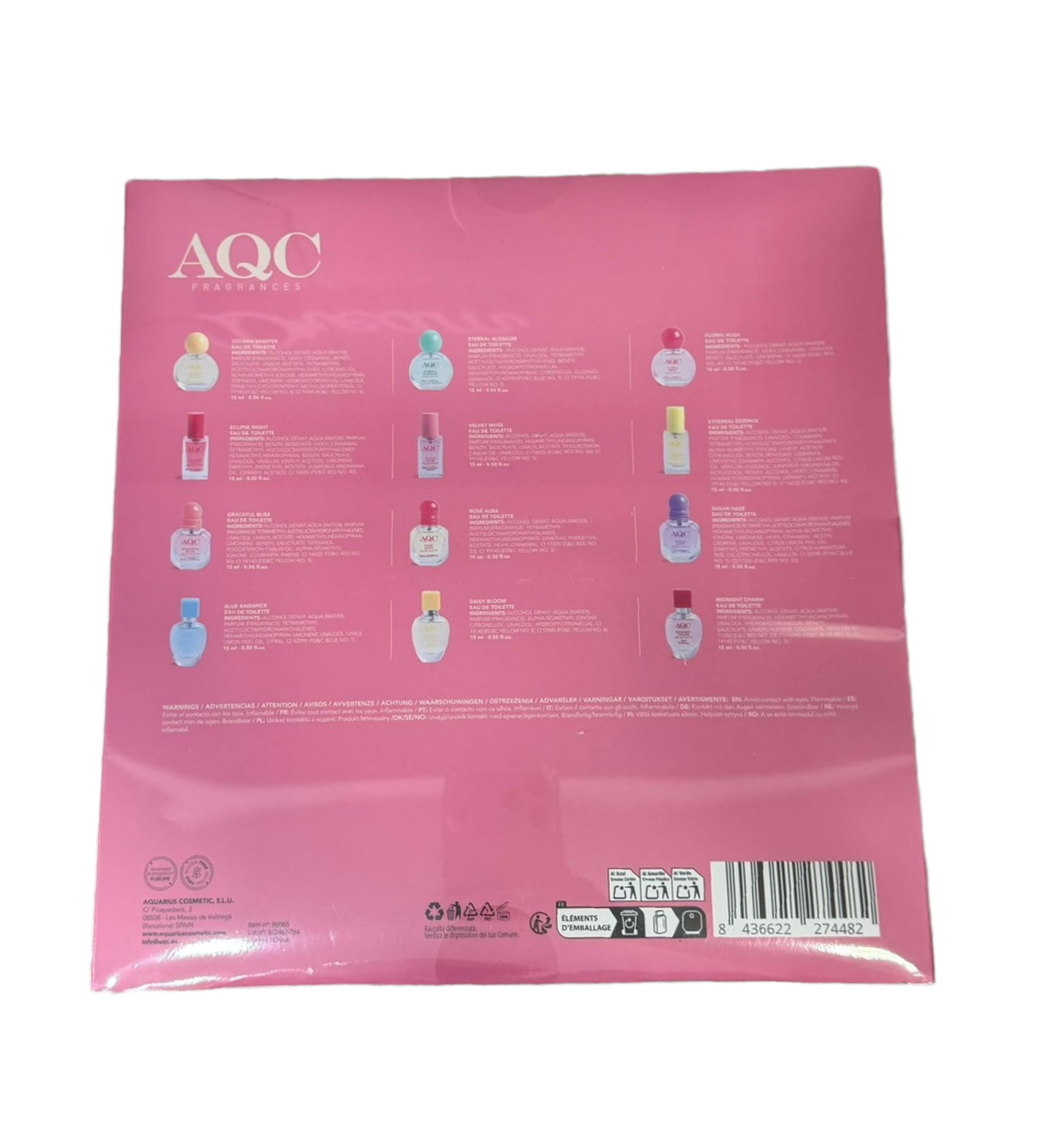 Calendario Avvento 2025 Donna – 12 Mini Profumi AQC