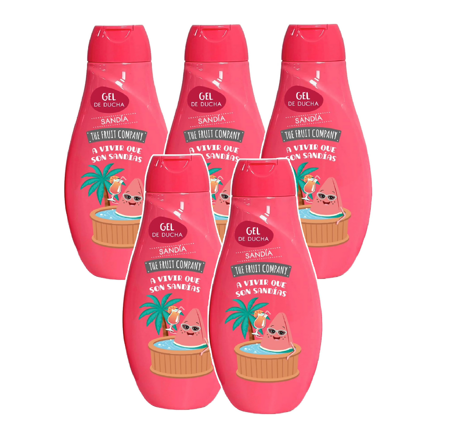 Gel Doccia Anguria Gel de Ducha Sandìa 5 Pezzi