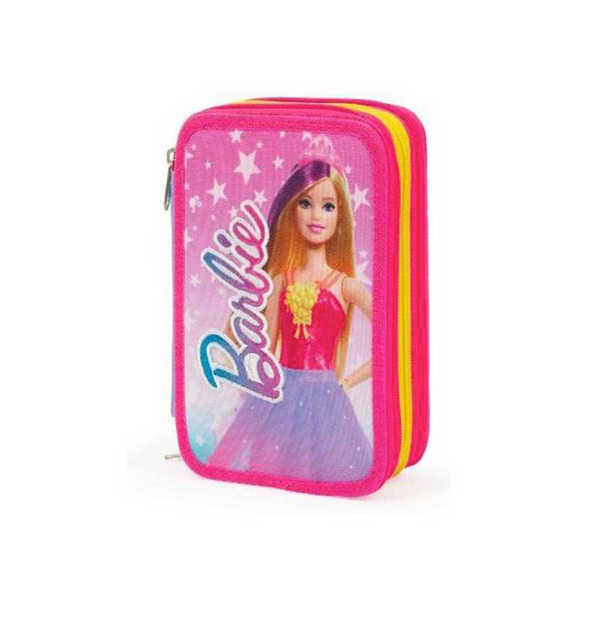 Astuccio 3 Zip Barbie