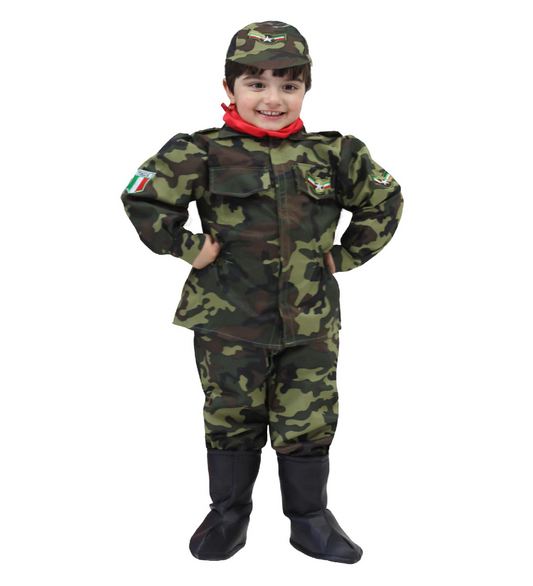 Costume Militare Neonato Tg 13/18 mesi a 25/36mesi