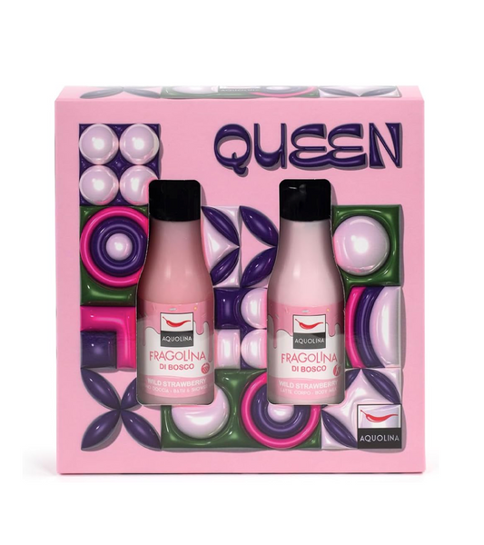 Queen Fragolina di Bosco – Cofanetto Regalo Bagnodoccia + Latte Corpo 125 ml