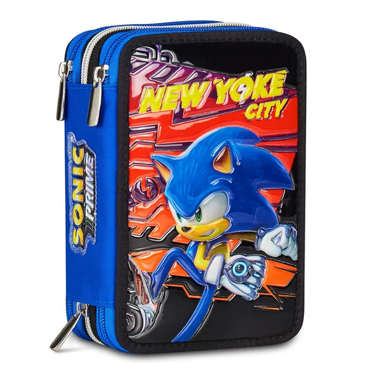 Astuccio 3 Zip Sonic Prime Heroes