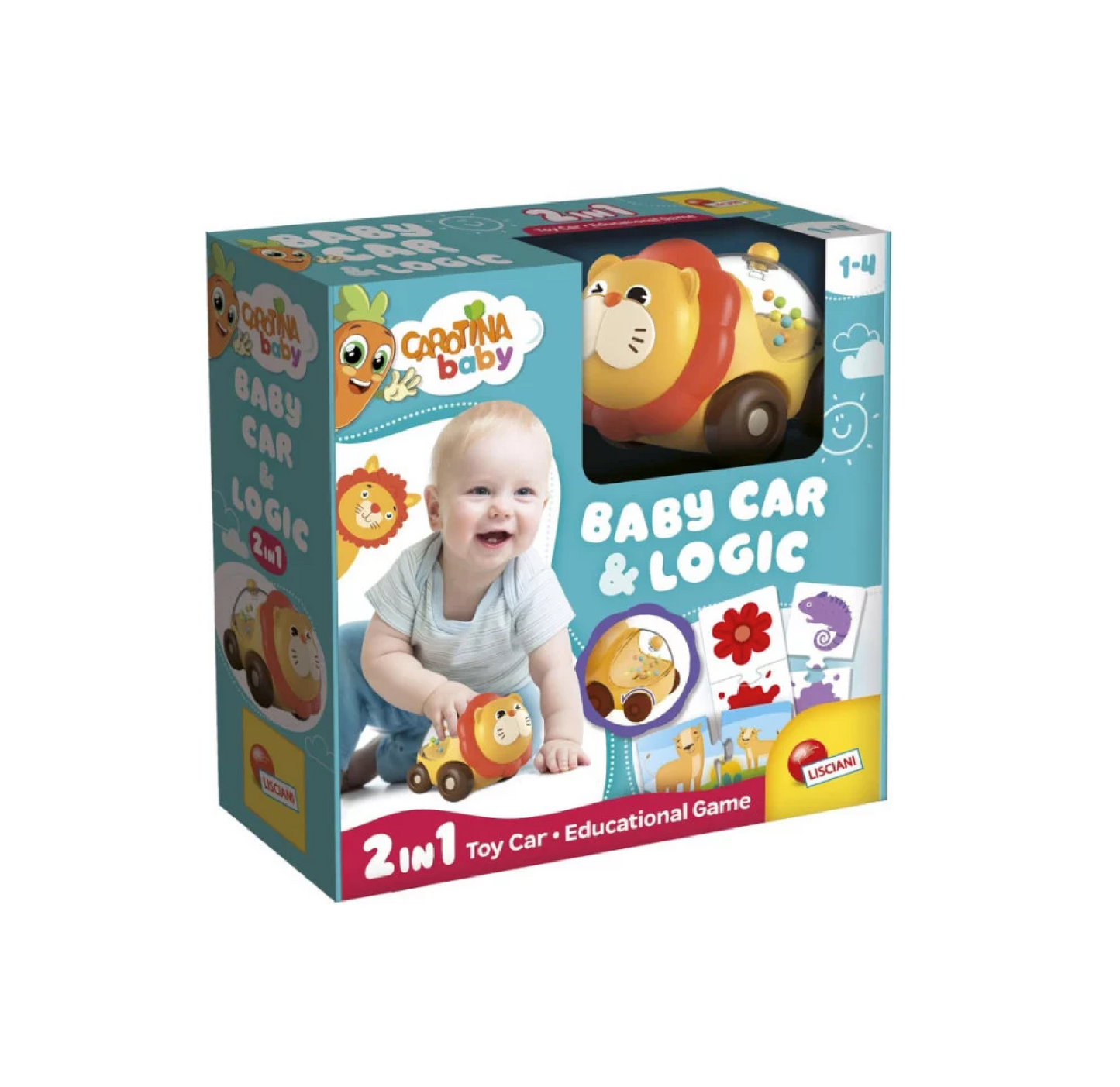 Carotina Baby Lion Car & Logic Game 2in1