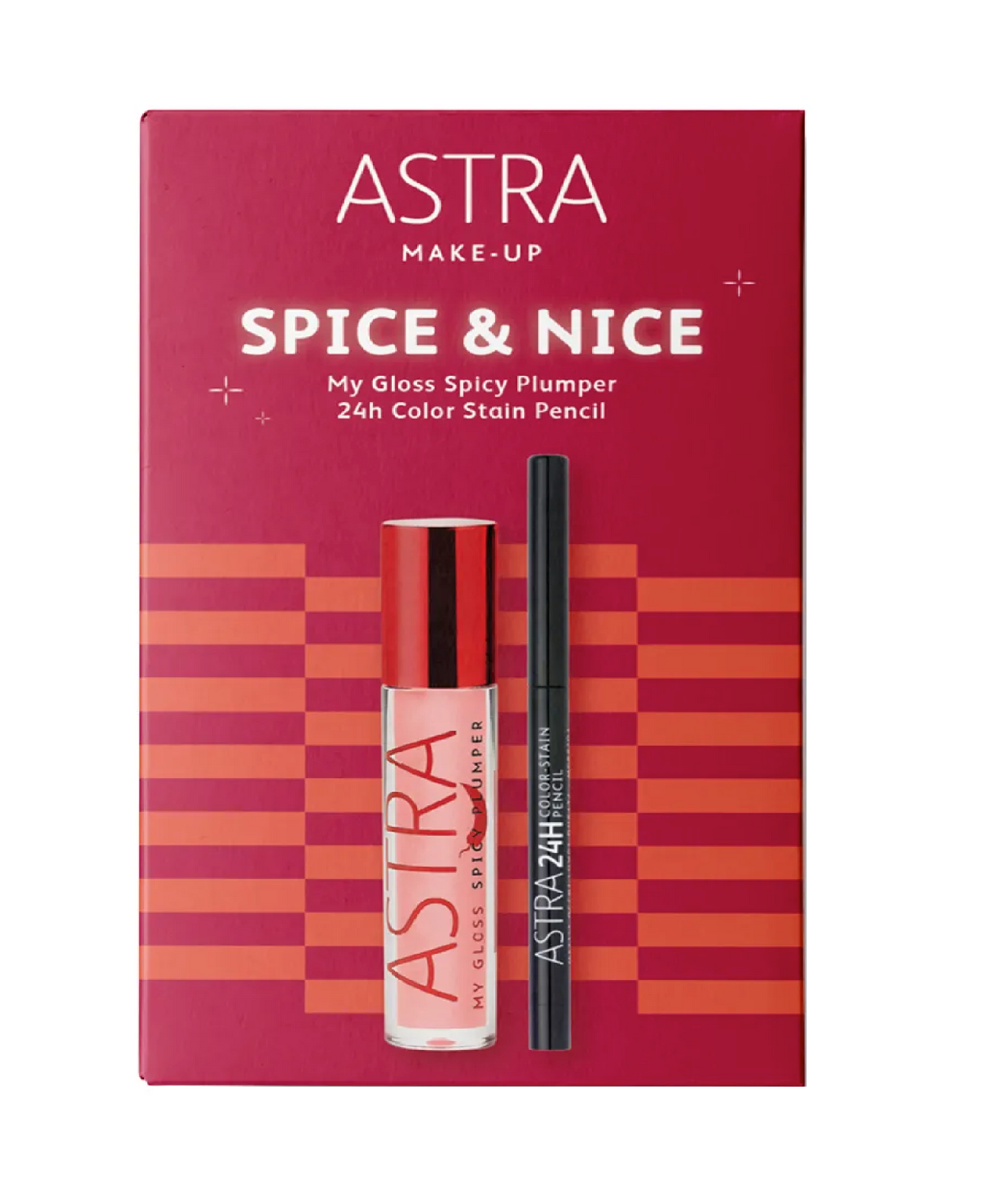 SPICE & NICE Cofanetto Trucco – Lip Gloss Plumper + Matita Occhi 24H