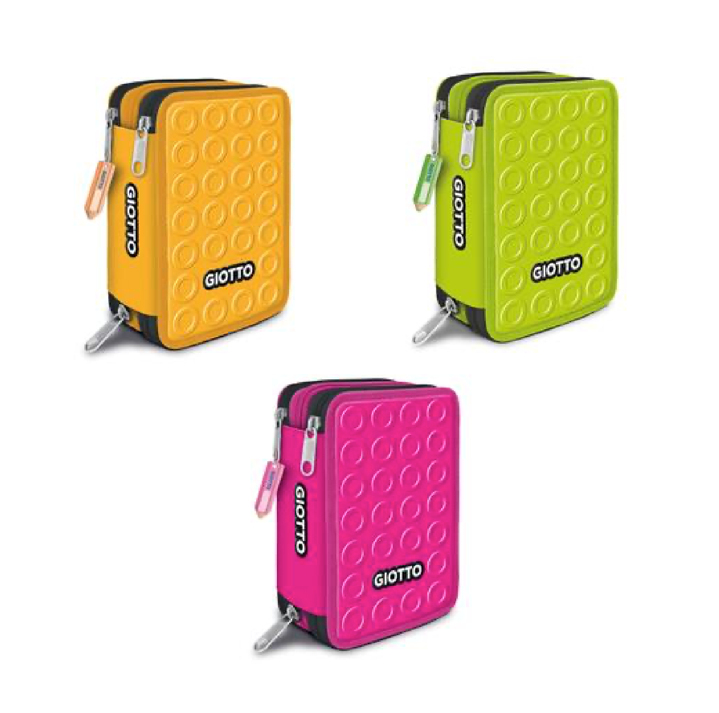 Astuccio 3 Zip Giotto Smart 3 Colori