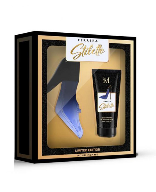 Cofanetto Ferrara Stiletto Black EDP + Body Lotion