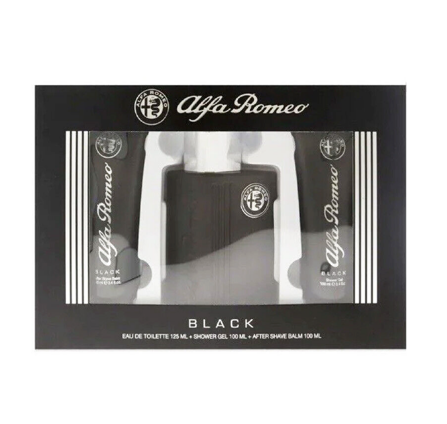 Alfa Romeo Black + Balsamo Dopobarba + Shower Gel