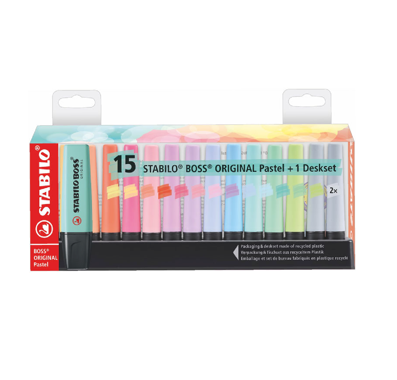 Evidenziatori Set Stabilo Boss Pastel 15pz