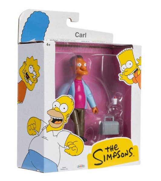 The Simpsons Carl Carlson – Action Figure da Collezione Personaggio 6,5 cm