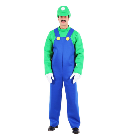 Costume Luigi  Adulto Tg XS a tg XL