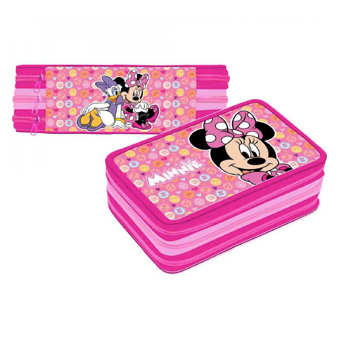 Astuccio 3 zip Minnie