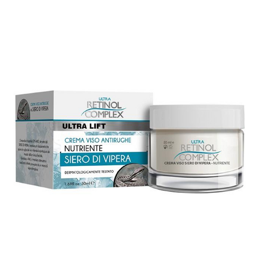 Ultra Lift Crema Viso Antirughe Nutriente Siero di Vipera