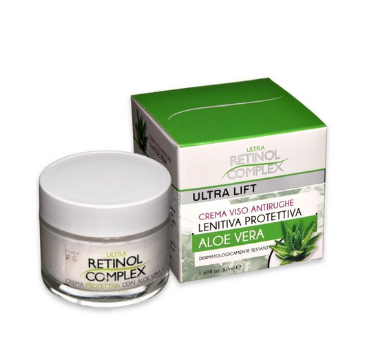 Ultra Lift Crema Viso Antirughe Lenitiva Protettiva Aloe Vera