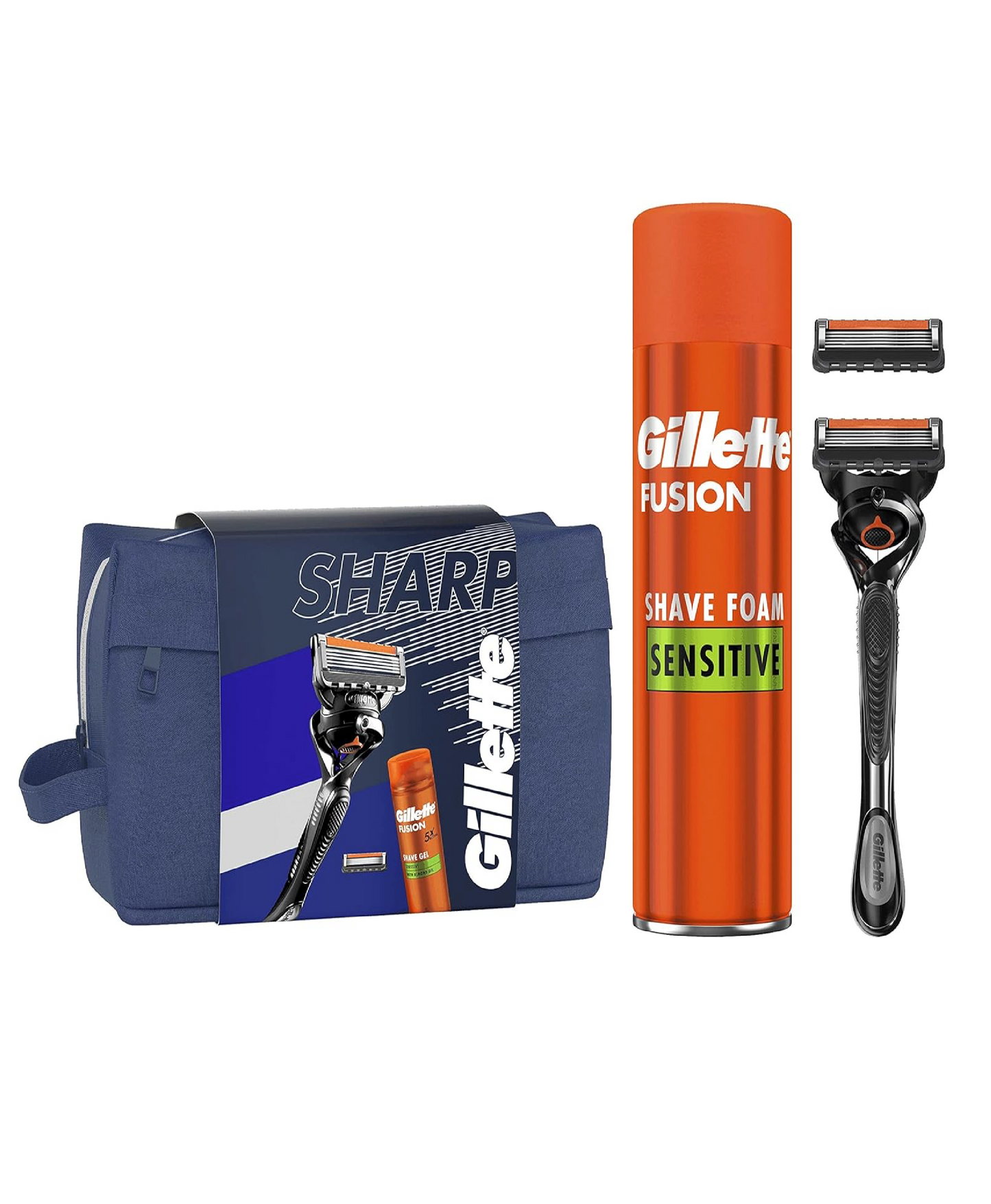 Gillette ProGlide Pochette – Rasoio + Lametta di Ricambio + Gel Barba 200ml