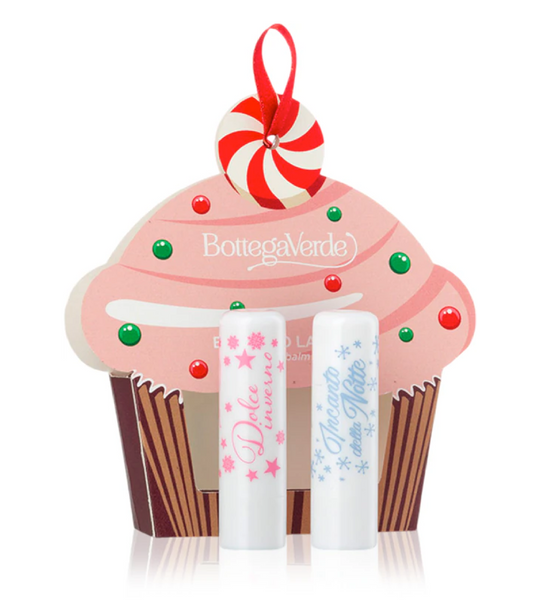 Bottega Verde Set 2 Balsami Labbra Muffin – Edizione Golosa