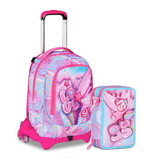 Zaino Trolley Sj Plushy Rabbit Girl Jack 3WD