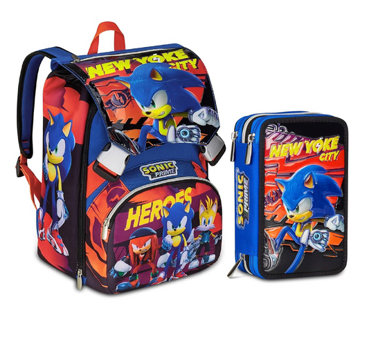 Zaino Sonic Prime Heroes Sdoppiabile