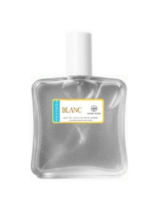 Toscane Blanc con Glitter Argento