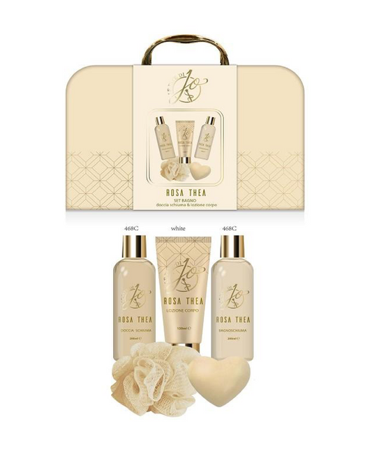 Cofanetto Rosa Thea – Set regalo profumato con Shower Gel bagnoschiuma e crema corpo