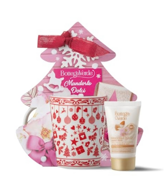 Bottega Verde Set Natalizio: Tazza + Crema Mani Mandorle Dolci 30ml