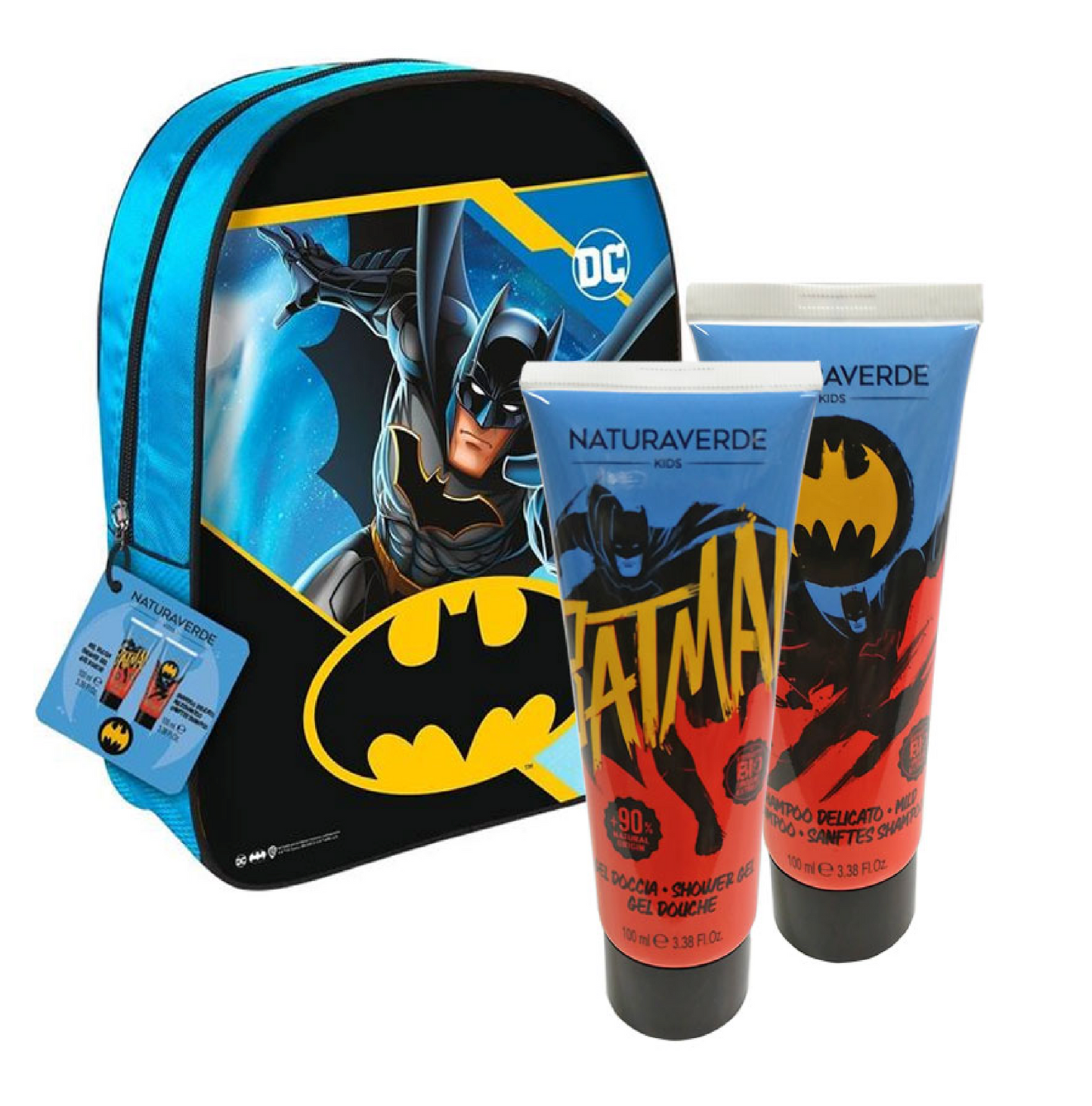 Zainetto Batman con Shampoo e Bagnoschiuma