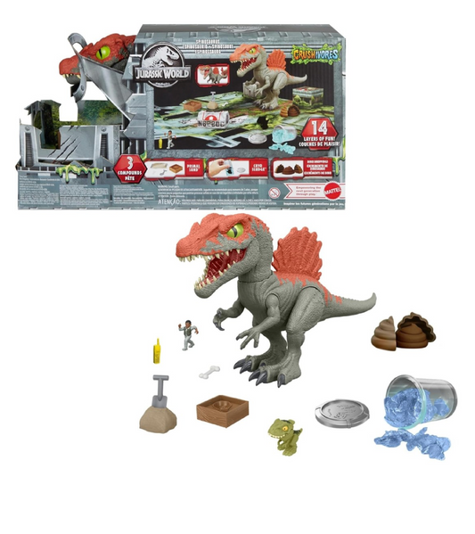 Jurassic World Spinosaurus Distruggi Gabbie – Action Figure Crasher