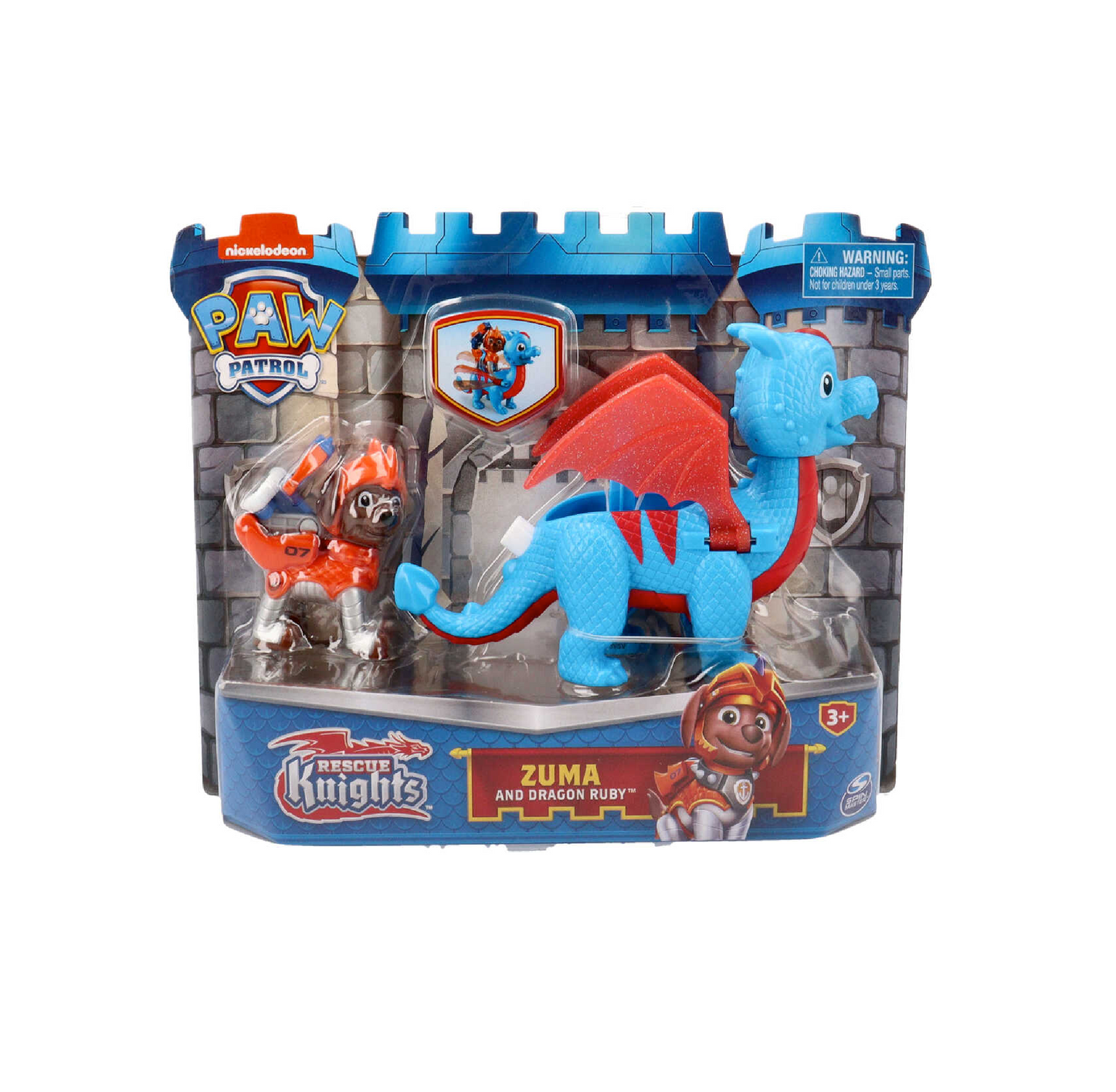 Paw Patrol Zuma and Dragon Cuccioli Rescue Knights